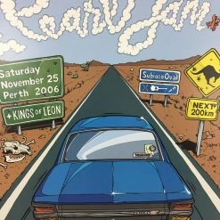 Pearl Jam - 2006 Daymon Greulich Poster Perth, AUS Subiaco Oval
