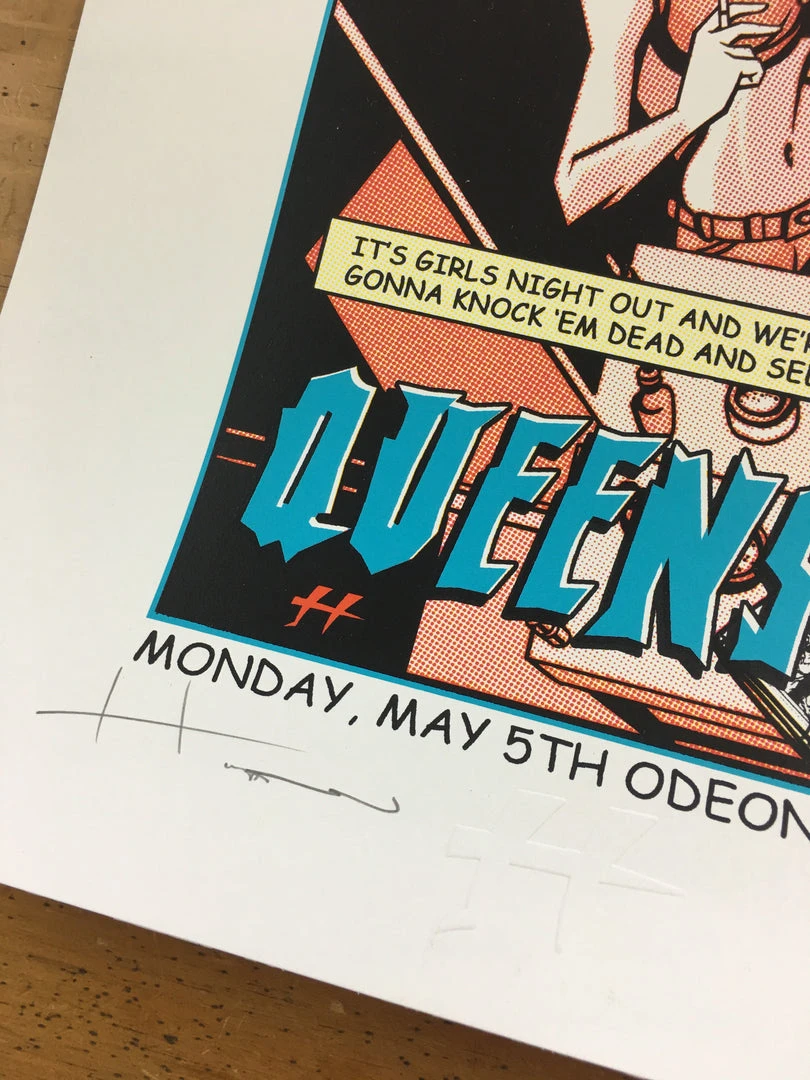 Queens Of The Stone Age - 2008 Justin Hampton Poster Saskatoon, CAN Odeon Events 5 Queens Of The Stone Age - 2008 Justin Hampton Poster Saskatoon, CAN Odeon Events