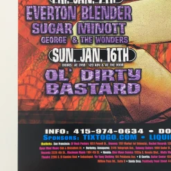 MHP 83 Maritime Hall - 2000 Poster August Ron Donovan Jay-Z San Fran 1st 13 MHP 83 Maritime Hall - 2000 Poster August Ron Donovan Jay-Z San Fran 1st