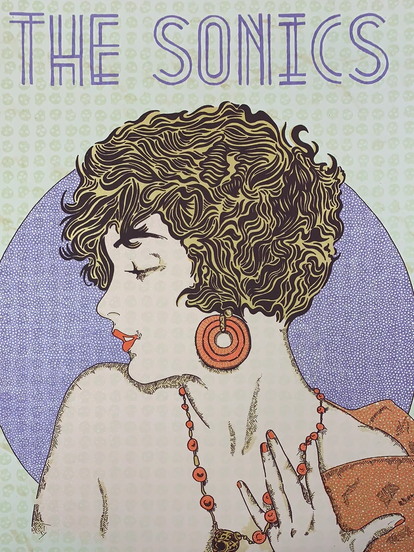 The Sonics - 2016 Fugscreens Studios Poster Brooklyn, NY Warsaw 3 The Sonics - 2016 Fugscreens Studios Poster Brooklyn, NY Warsaw
