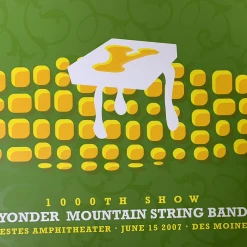 Gig Posters Yonder Mountain String Band - 2007 Dan Stiles Poster Des Moines, IA Simon Estes