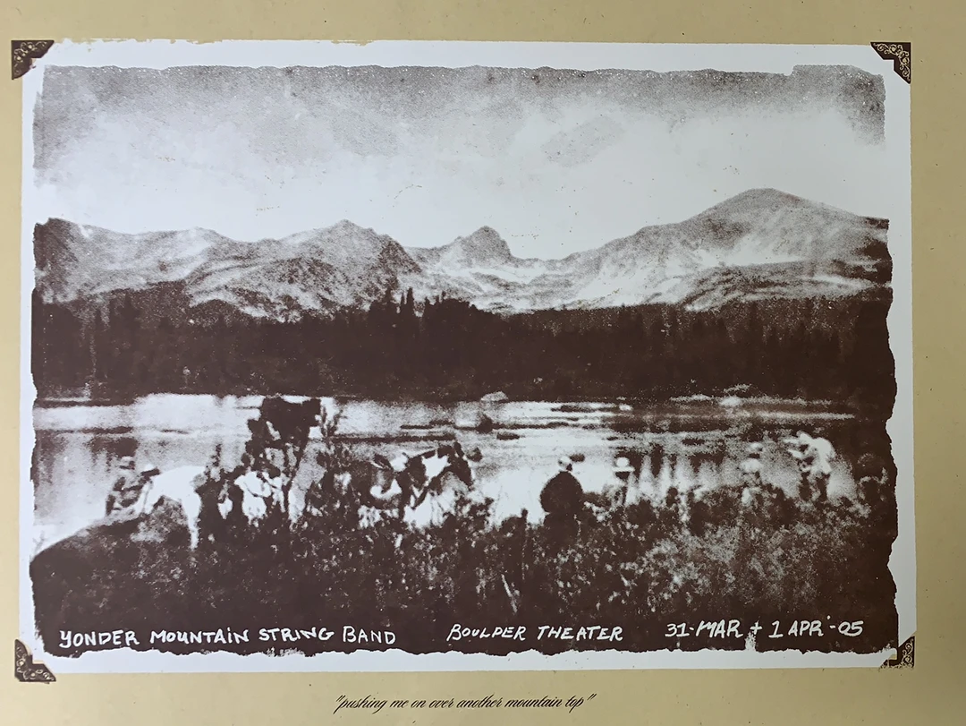 Colorado Yonder Mountain String Band - 2005 Table 2 Press Poster Boulder, CO Theater 3 Colorado Yonder Mountain String Band - 2005 Table 2 Press Poster Boulder, CO Theater