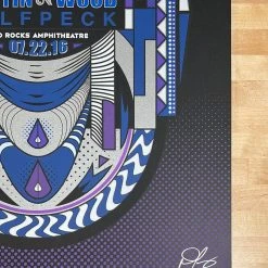 Motet - 2016 Derek Perez Poster Morrison, CO Red Rocks