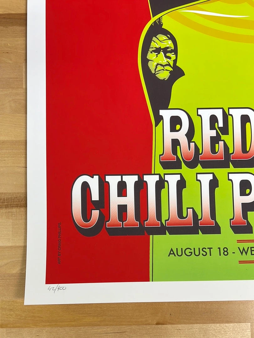 Red Hot Chili Peppers - 2001 Craig Phillips Poster Stafford, UK Weston Park 8 Red Hot Chili Peppers - 2001 Craig Phillips Poster Stafford, UK Weston Park