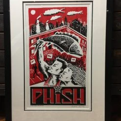 Phish - 1997 Jim Pollock Poster Art Of Modern Rock Series, Framed