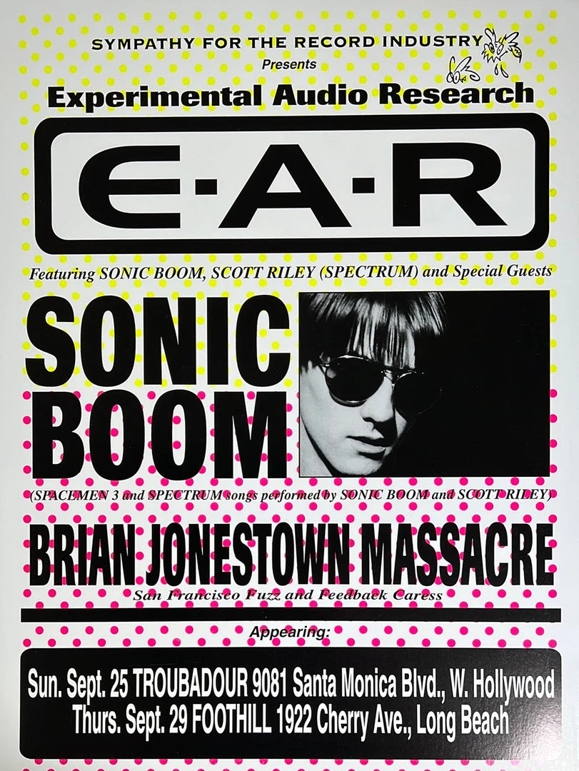 E.A.R. - 1996 Seaside Printing Poster Sonic Boom Hollywood, CA Gig Posters 3 E.A.R. - 1996 Seaside Printing Poster Sonic Boom Hollywood, CA Gig Posters