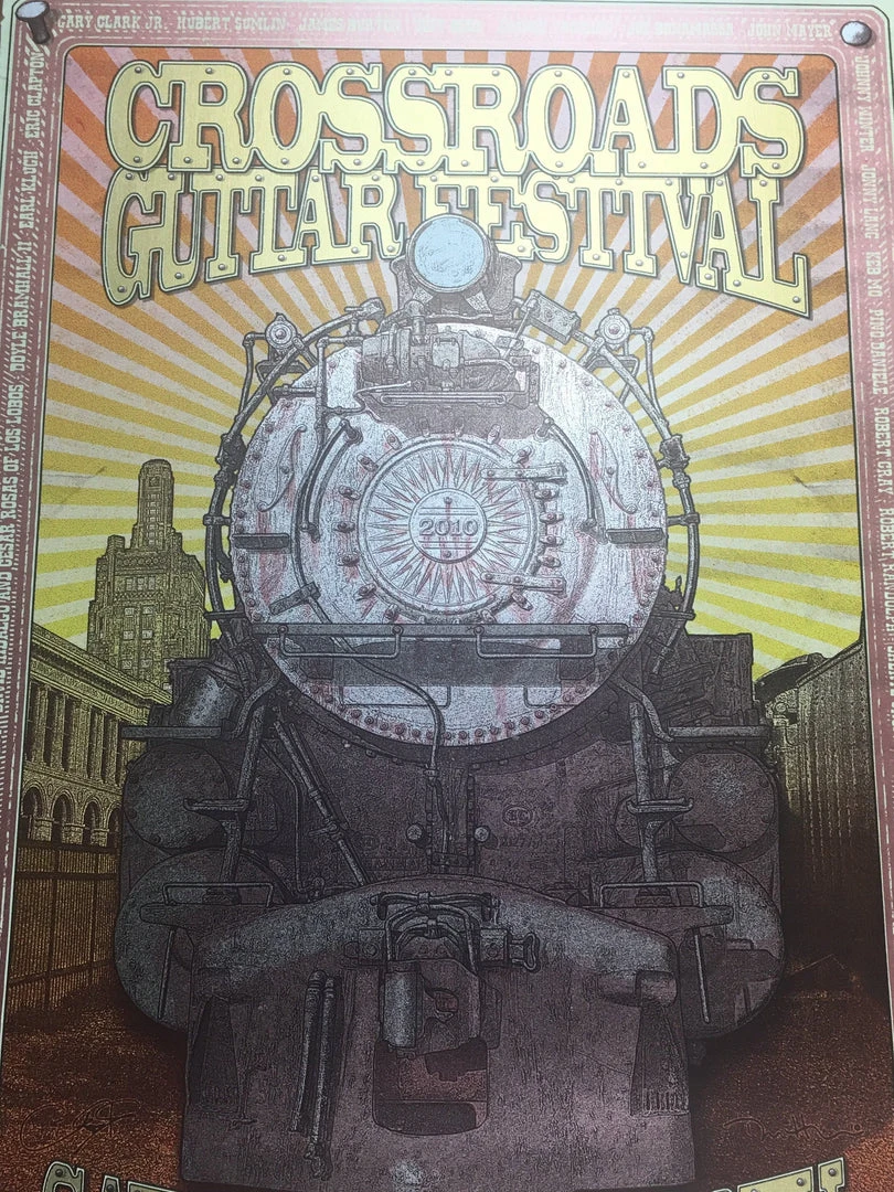 Eric Clapton Crossroads Guitar Festival - 2010 Ron Donovan Poster Oakland, CA Hangar 18 3 Eric Clapton Crossroads Guitar Festival - 2010 Ron Donovan Poster Oakland, CA Hangar 18