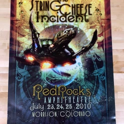 Colorado String Cheese Incident - 2010 Craig Howell Poster Red Rocks Morrison, CO