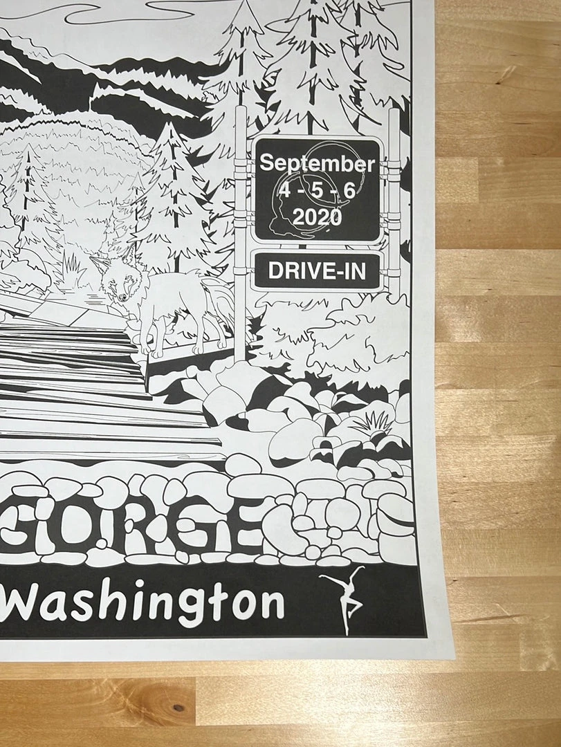 Dave Matthews Band - 2020 Jamison Grace Coloring Poster Quincy, WA Gig Posters 7 Dave Matthews Band - 2020 Jamison Grace Coloring Poster Quincy, WA Gig Posters