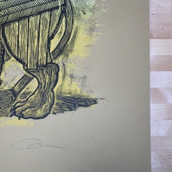 Serengeti Ghost - 2009 Dan Grzeca Poster Art Print Light Brown