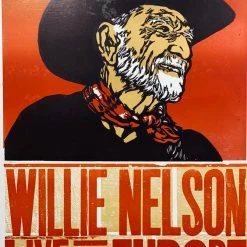 Gig Posters Willie Nelson - 2010 Hatch Show Print 6/6 Poster Dundee, Scotland
