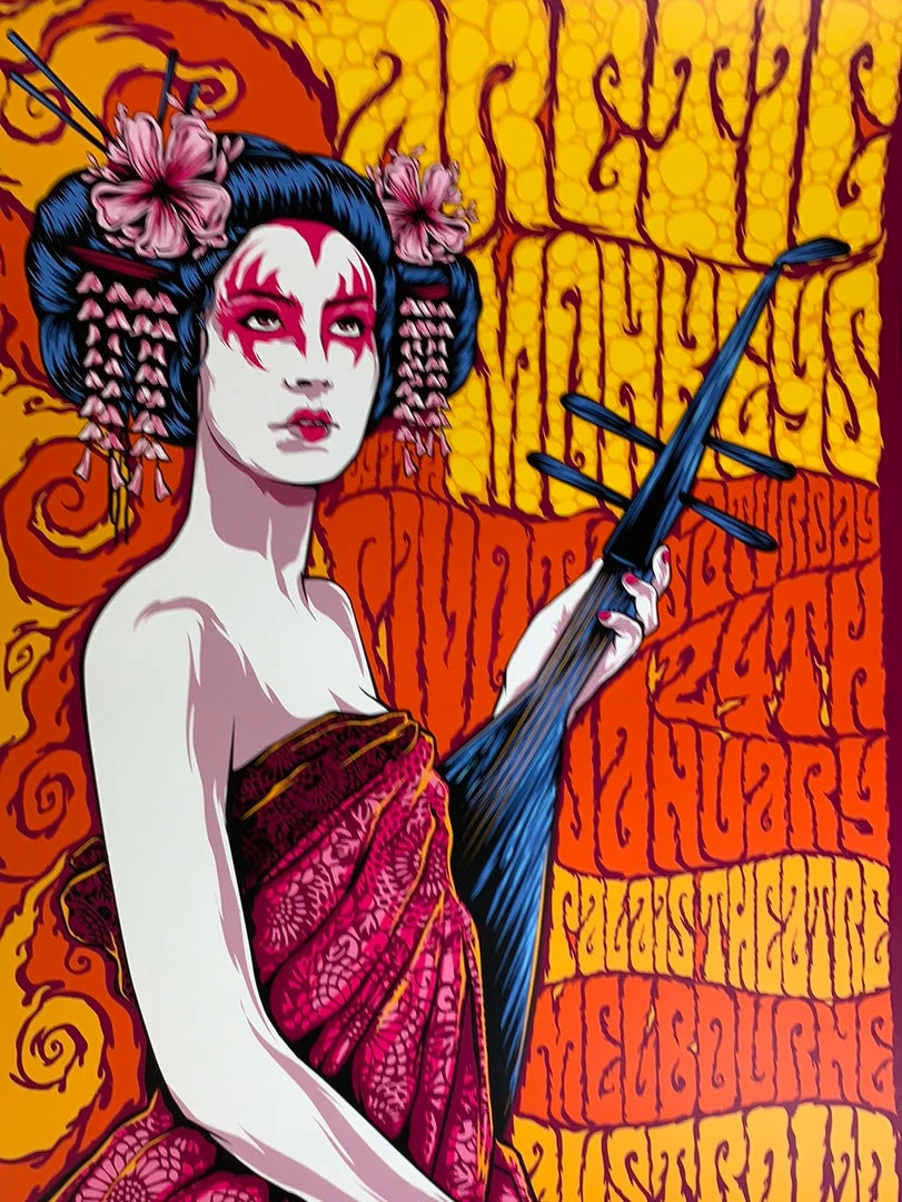 Arctic Monkeys - 2009 Ken Taylor Poster Melbourne, AUS 3 Arctic Monkeys - 2009 Ken Taylor Poster Melbourne, AUS