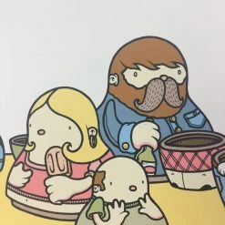 Hollow Friends - 2008 Mike Budai Poster Art Print