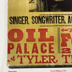 Gig Posters Willie Nelson - 2006 Hatch Show Print 2/18 Poster Tyler, Texas Oil Palace