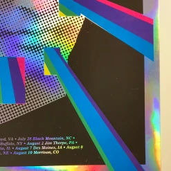 Yonder Mountain String Band - 2013 Johnny Sampson FOIL Poster Summer Tour Foil Posters