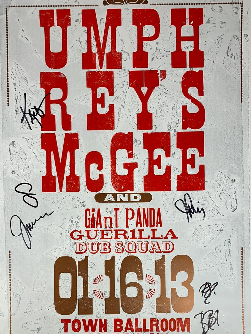 Mohawk Press Gig Posters Umphrey's McGee - 2013 Poster Buffalo, NY Band Signed 48/215 3 Mohawk Press Gig Posters Umphrey's McGee - 2013 Poster Buffalo, NY Band Signed 48/215