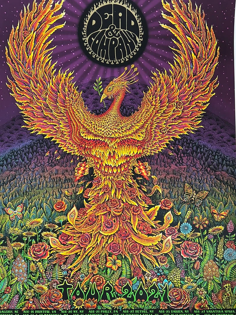 Dead & Company - 2021 EMEK Poster Summer Tour S/N X/250 Gig Posters 3 Dead & Company - 2021 EMEK Poster Summer Tour S/N X/250 Gig Posters