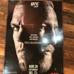 Sold Out Posters UFC 202 Poster Conor McGregor Vs. Nate Diaz T Mobile Arena PPV