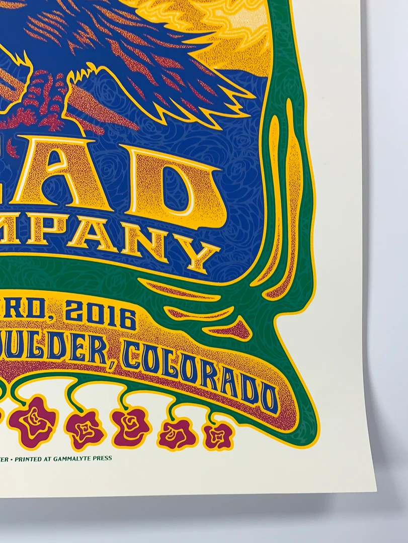 Dead & Company - 2016 Dave Hunter Poster Boulder, CO 7/3 Summer Tour Colorado 7 Dead & Company - 2016 Dave Hunter Poster Boulder, CO 7/3 Summer Tour Colorado