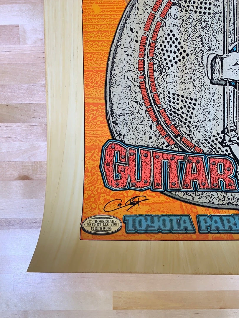 Crossroads Guitar Festival - 2007 Chuck Sperry Guitar Poster, Eric Clapton 8 Crossroads Guitar Festival - 2007 Chuck Sperry Guitar Poster, Eric Clapton