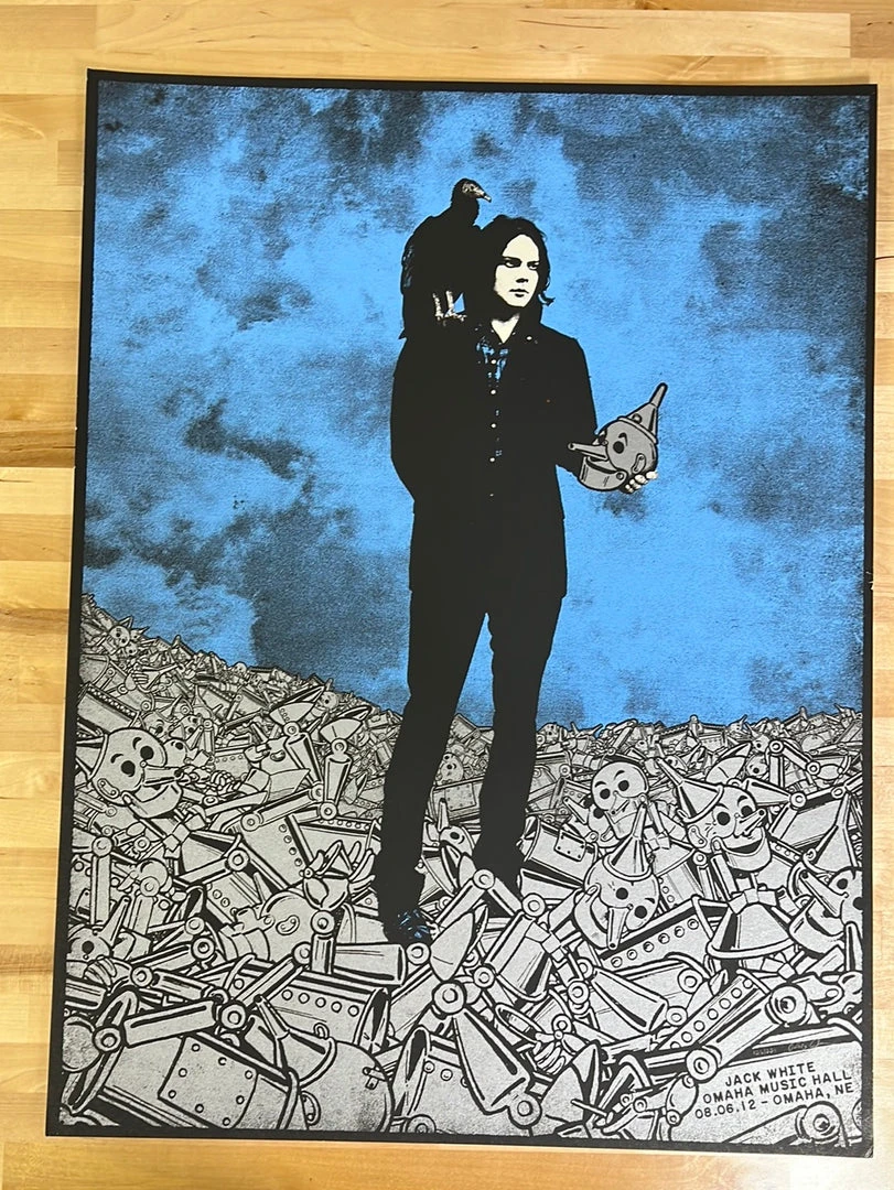 Jack White - 2012 Rob Jones Poster Omaha, NE 4 Jack White - 2012 Rob Jones Poster Omaha, NE