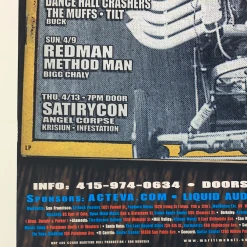 Ron Donovan MHP 89 Method Man Redman - 2000 Poster Maritime Hall San Fran 1st 13 Ron Donovan MHP 89 Method Man Redman - 2000 Poster Maritime Hall San Fran 1st