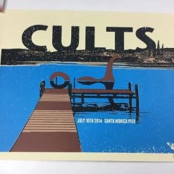 Cults - 2014 Xray Poster Santa Monica, CA Santa Monica Pier Gig Posters