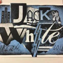 Jack White - 2018 Alan Hynes Poster Austin, TX Austin360 Amphitheater