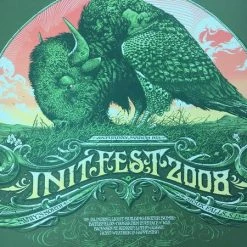 Init Fest - 2008 Aaron Horkey Poster Sioux Falls, SD Nutty's North Gig Posters