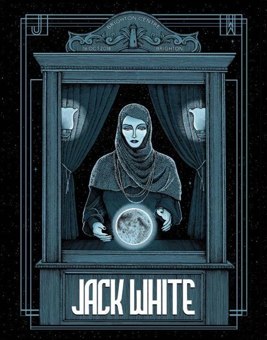 Jack White - 2018 Pat Hamou Poster Brighton, GBR BHR Tour S/N 3 Jack White - 2018 Pat Hamou Poster Brighton, GBR BHR Tour S/N