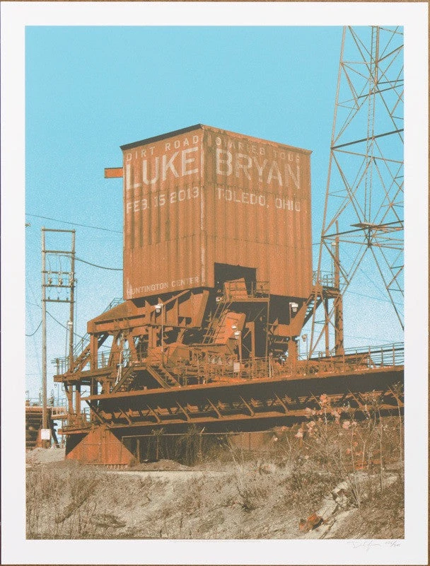 Gig Posters Luke Bryan - 2013 Crosshair Design Poster Toledo, OH Huntington 4 Gig Posters Luke Bryan - 2013 Crosshair Design Poster Toledo, OH Huntington