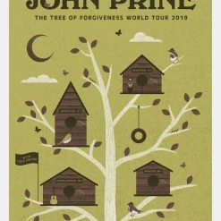 John Prine - 2019 Ambient Ink Poster Todd Snider Midwest Tour Gig Posters