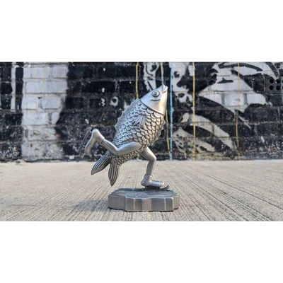 Gig Posters Skating Fish - 2019 Jim Pollock Phish Pewter Statue SILVER 3 Gig Posters Skating Fish - 2019 Jim Pollock Phish Pewter Statue SILVER