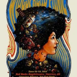 Colorado Widespread Panic - 2015 Zeb Love Poster Red Rocks Morrison, CO AP